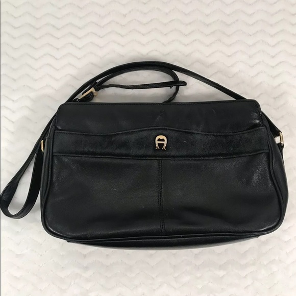 Etienne Aigner Handbags - Etienne Aigner small black leather purse